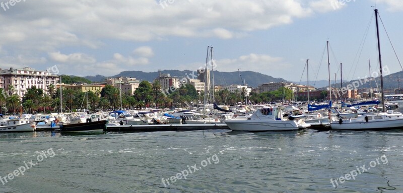 Coast Line Italy Shore Harbor Free Photos