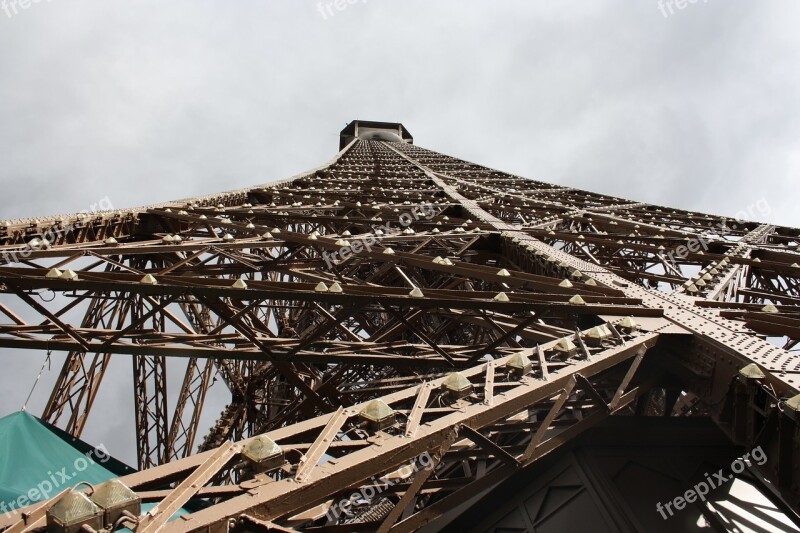 Eiffel Tower Paris France City Places Of Interest