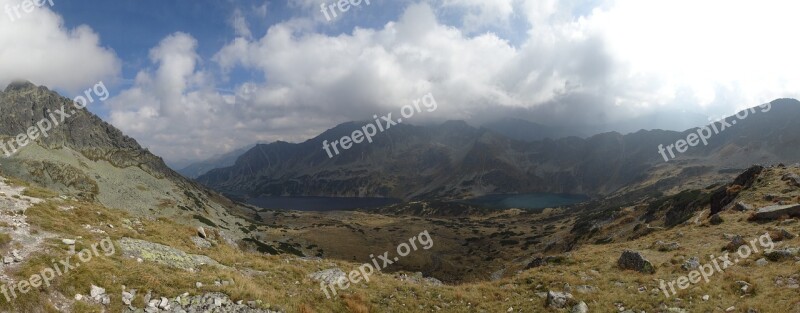 Tatry Mountains Valley Of Five Ponds The High Tatras Landscape