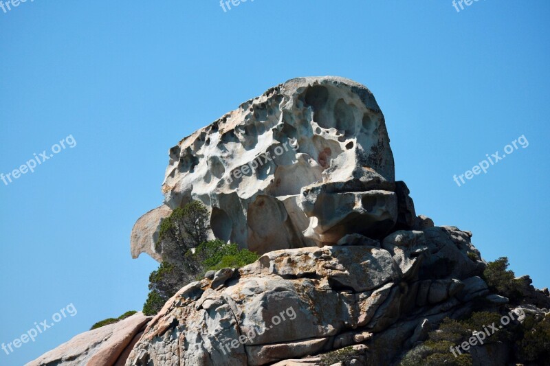 Rocks Sardinia The Island Of Spargi Granite Nature