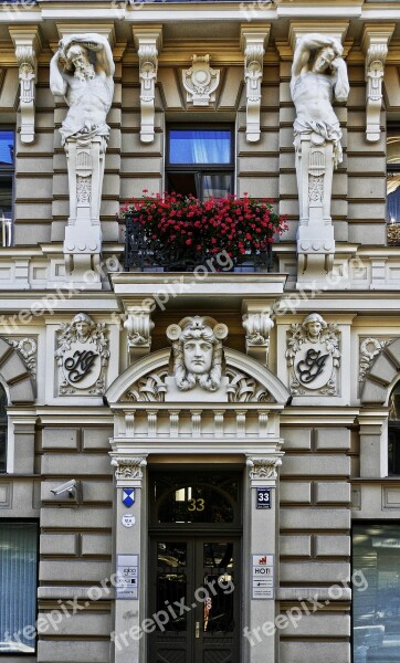 Art Nouveau Facade Architecture House Facade Building