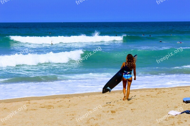 Basque Country Bidart Centre Surfer Free Photos