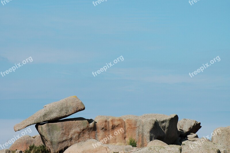 Balance Brittany Rocky Coast Boat France