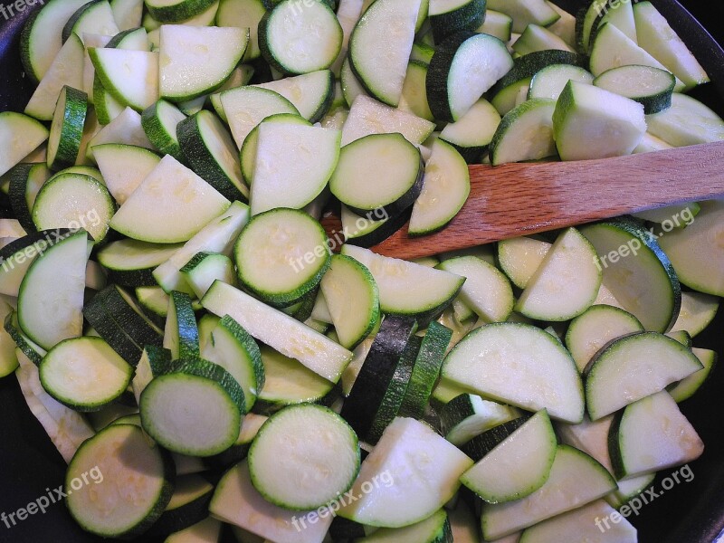 Zucchini Vegetables Cooking Vegetarian Food