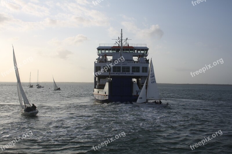 Ferry Sea Sky Travel Boat