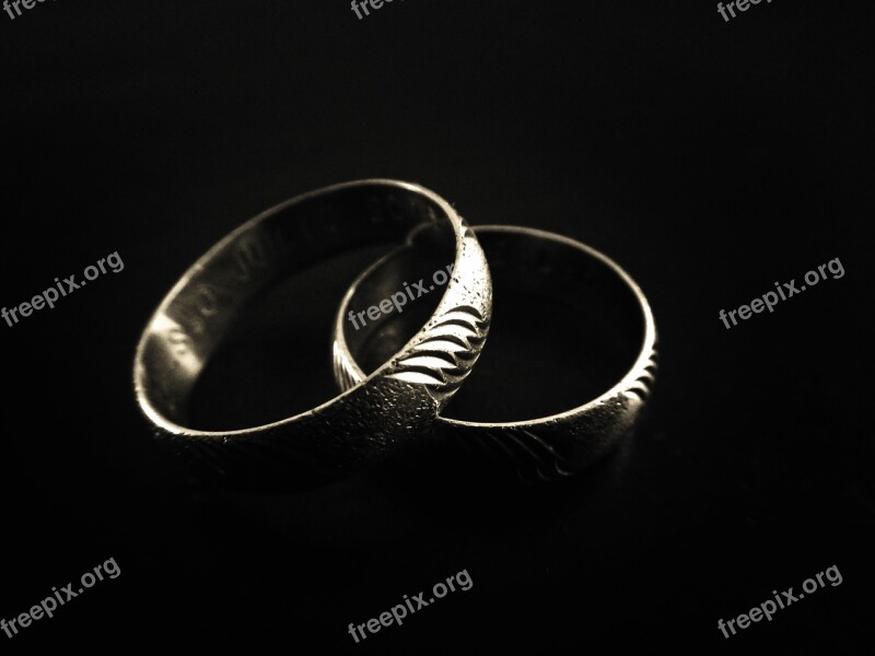 Rings Marriage Silver Commitment Wedding