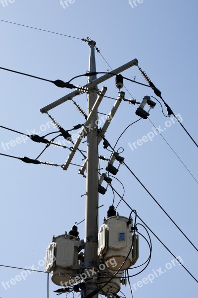 Pole Electric Frontline Power Line