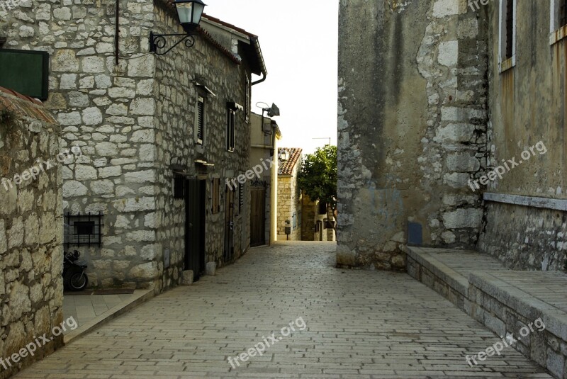 Alley Wall Houses Historic Center Side Street