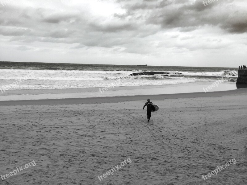 Surf Beach Sports Sea Clouds