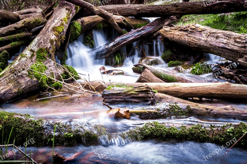 Long Exposure Stream Dam Beaver Dam River