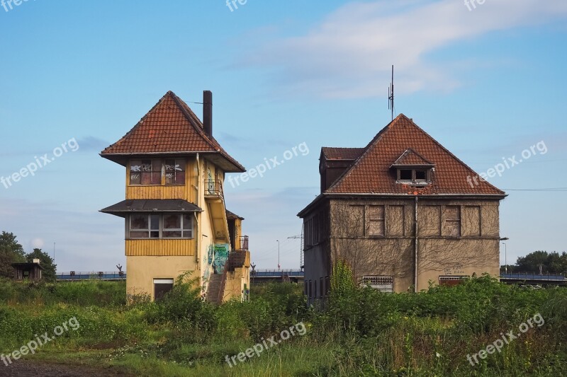 Lost Places Railway System Train Signal Box Destroyed