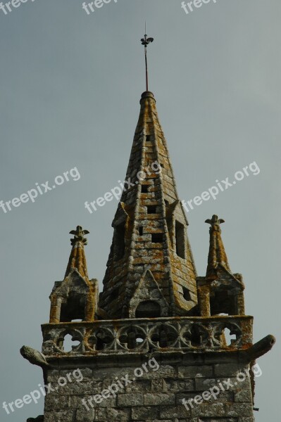 Steeple Church Building France Brittany