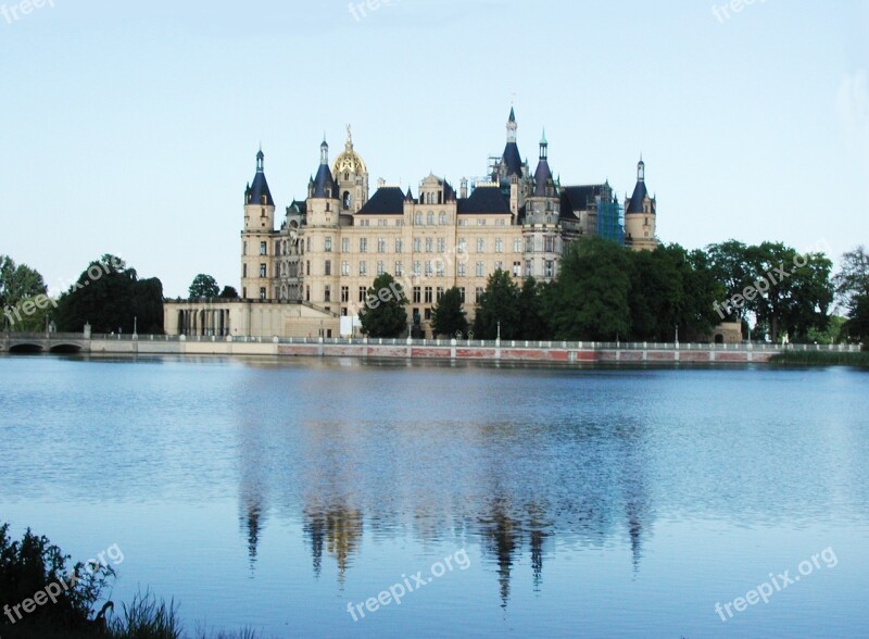 Castle Schwerin Schwerin Castle State Capital Schweriner See