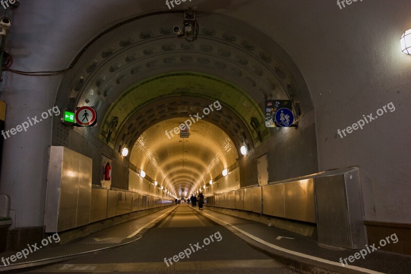 Elbe Tunnel Hamburg Tunnel Lighting Light