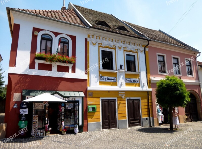 Hungary Szentendre Colorful Facade Monument Building