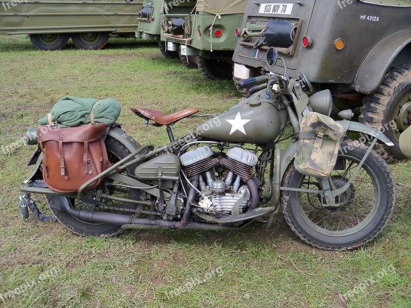 Vintage Motorcycles Second War Landing Normandy Free Photos