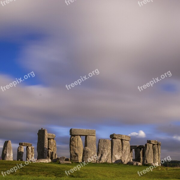 Stonehenge Pierre Megalithic Site Big Picture Megalithic Monument