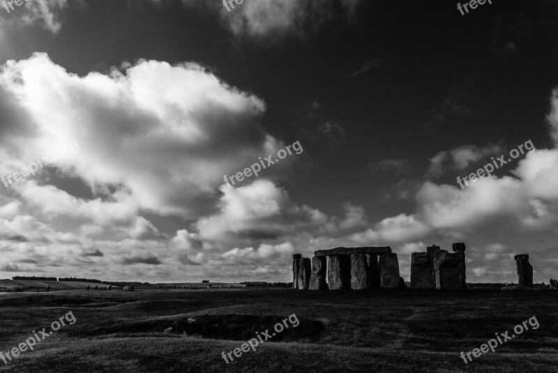 Stonehenge Pierre Megalithic Site Big Picture Megalithic Monument