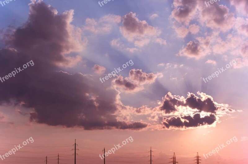 Spring Sky Clouds Nature Landscape