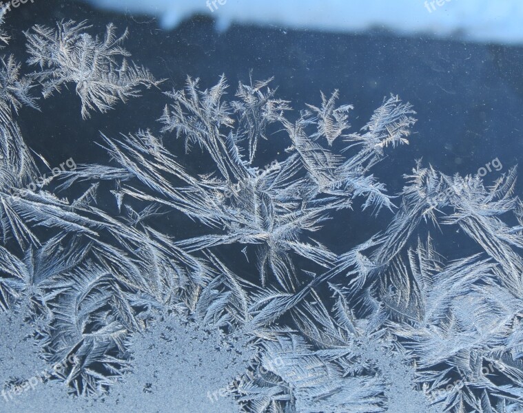 Frost Window Winter Crystal Ice