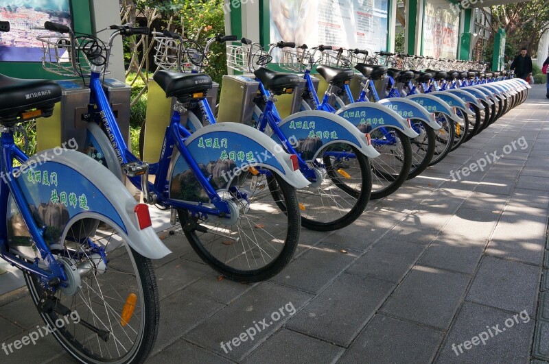 Bike Car Xiamen City Street