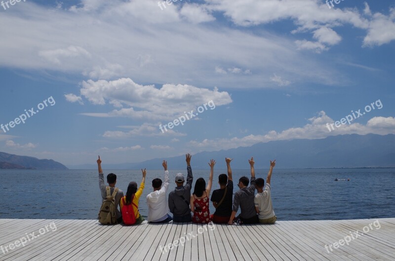 Friendship The Scenery Cravings Facing The Sea Spring Flowers