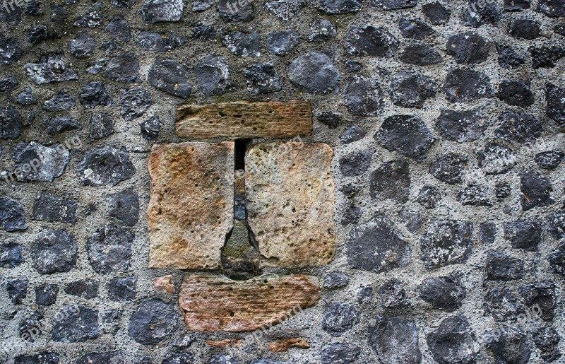 Gathered Embrasure Castle Castle Wall Middle Ages