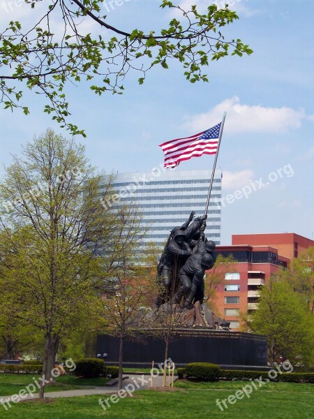 Iwo Jima Memorial Marine National War