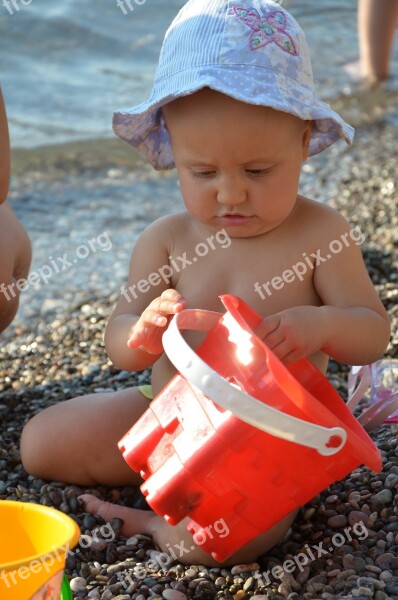 People Feeling Children Beach Portraits