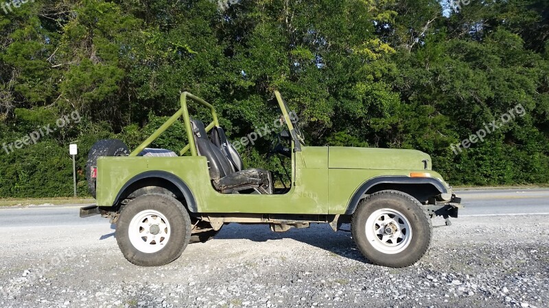 Jeep Four Wheel Vintage Car Vehicle