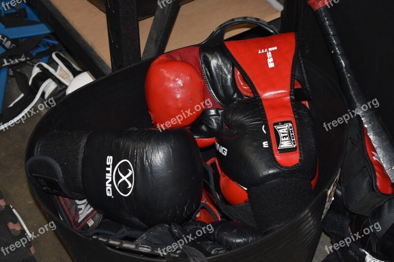 Gloves Boxing Boxing Gloves Sport Red