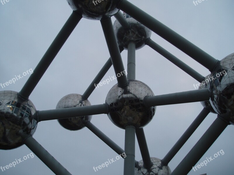 Brussels The Atomium Cell Architecture Free Photos