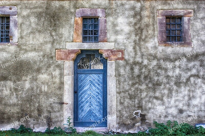 Input Door Wooden Door Sand Stone Trim