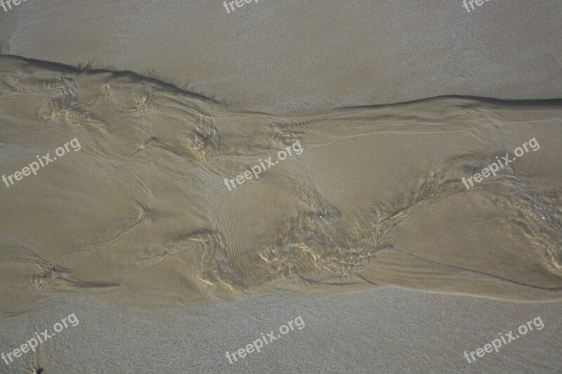 Sand Water Beach Sea Water Dripping