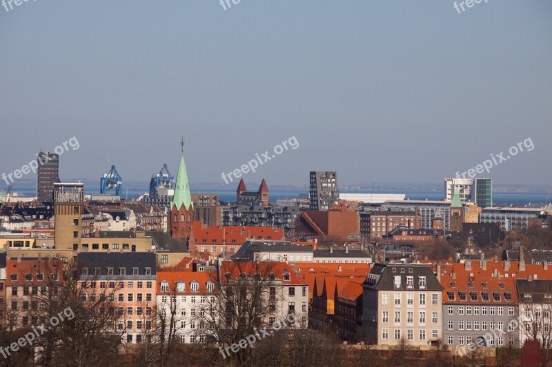 Copenhagen Denmark City Take View