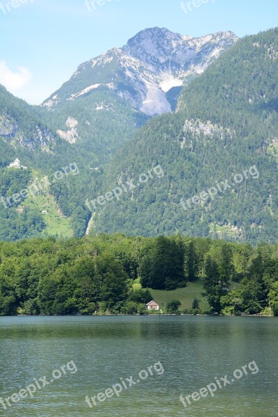 Austria Lakes Mountain Alps Water