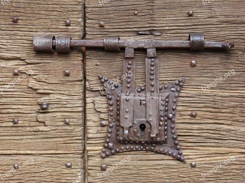 Lock Wrought Iron Door Medieval Cóll