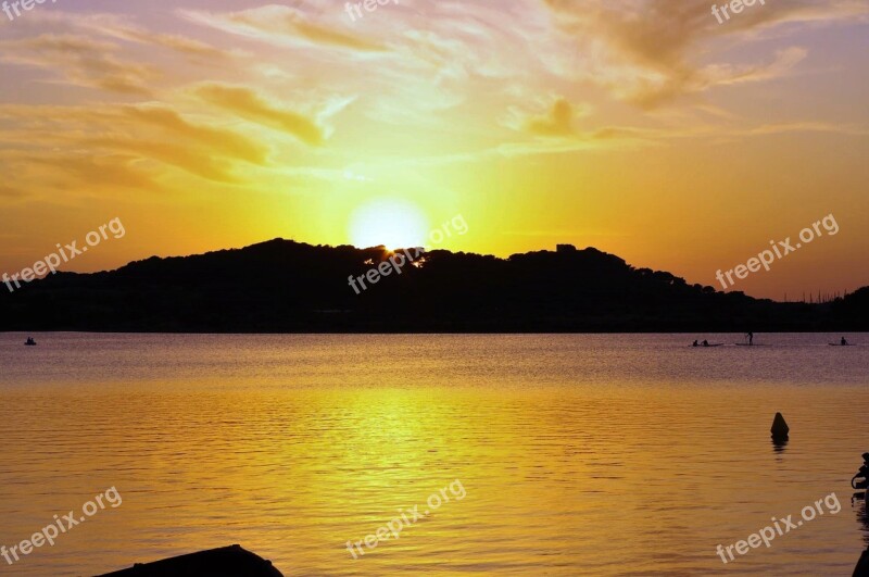 Mediterranean Sea Holiday Sunset Free Photos