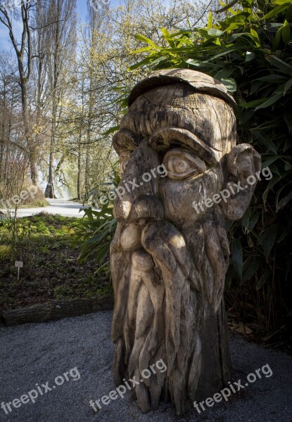 Wood Head Carving Sculpture Character Head Wood Carving