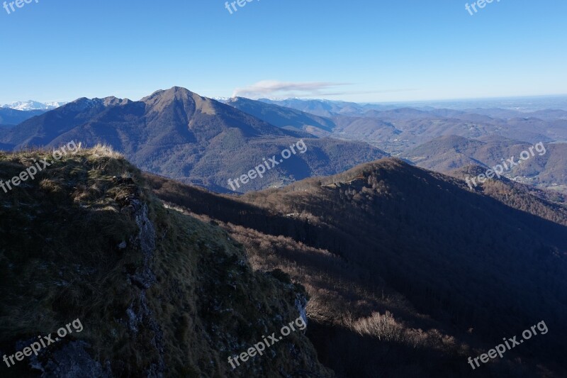 Mountains Pyrenees Landscape Blue Sky France