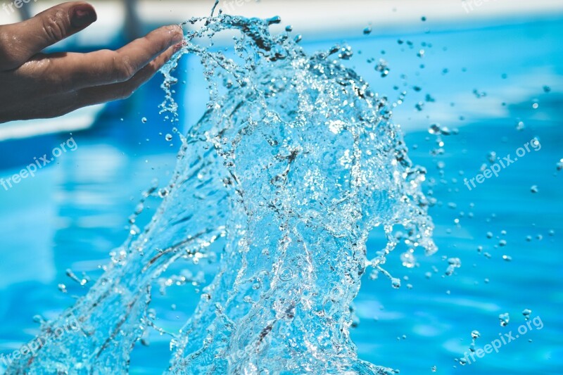 Water Pool Blue Blue Water Summer