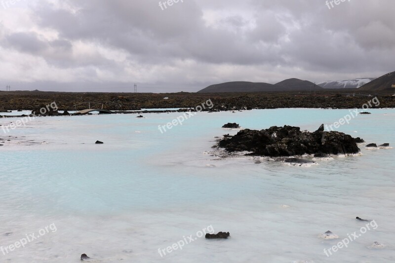 Iceland Blue Lagoon Blue Water Lagoon