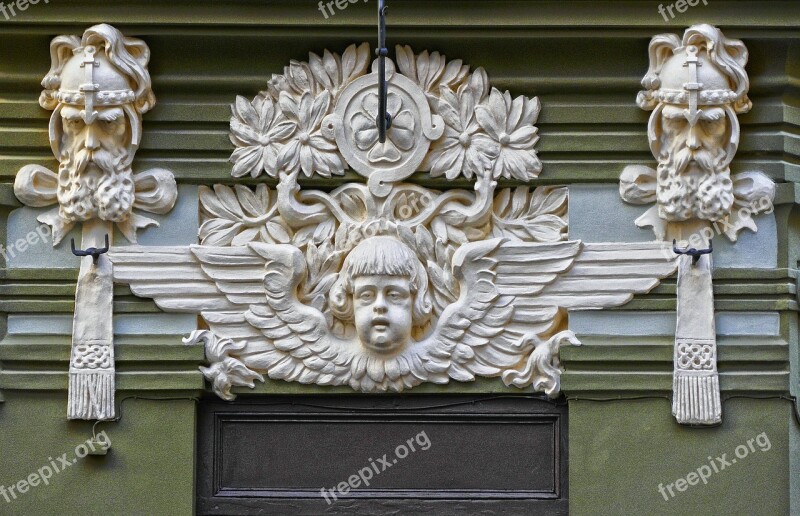 Art Nouveau Facade Detail Architecture House Facade