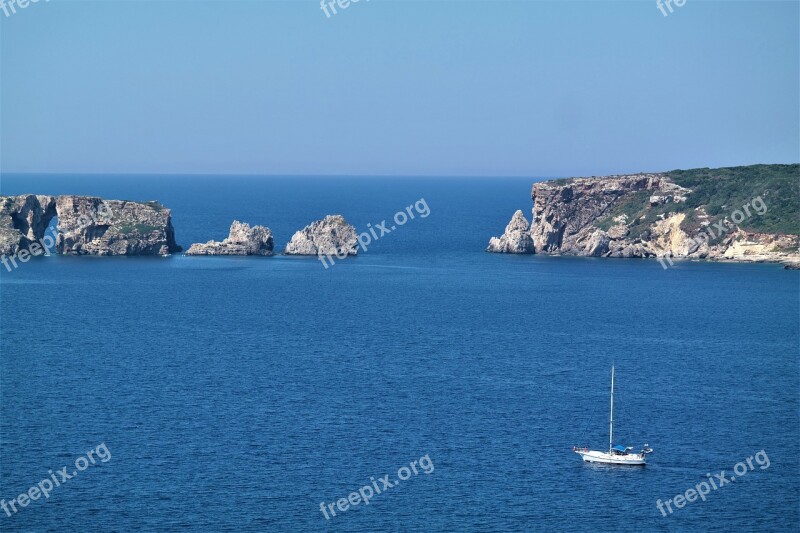 Island Ship Sea Port Greece