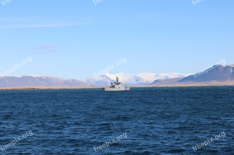 Iceland Sea Ocean Fishing Boat Icelandic