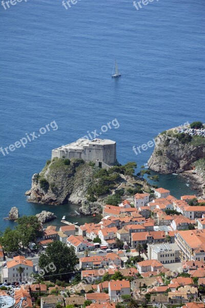 Dubrovnik Tower Old Town Lovrijenac Architecture