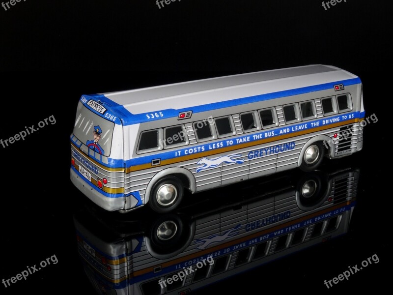 Greyhound Bus Toys Sheet Tin Toys