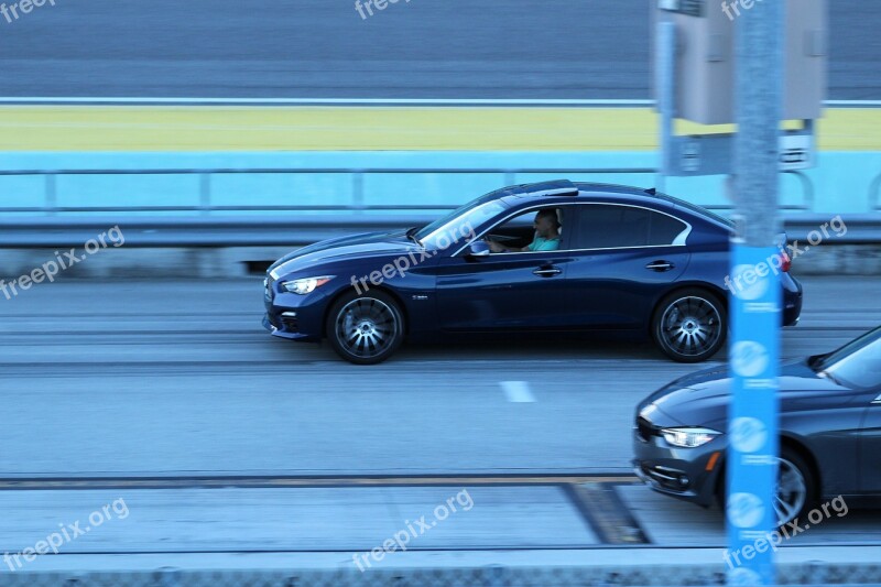 Infiniti Q50s Red Sport Racing Sports Car