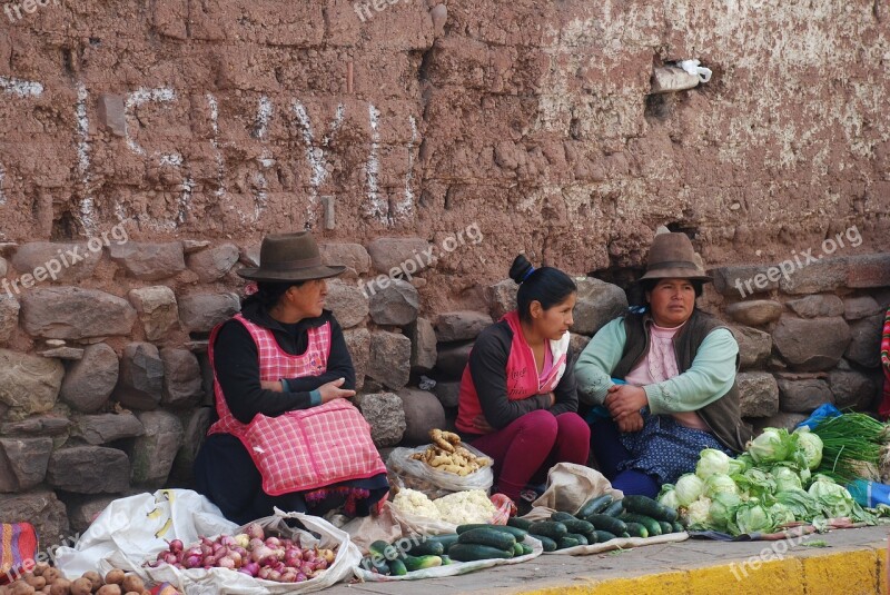 Peru Dealer Market Women Free Photos