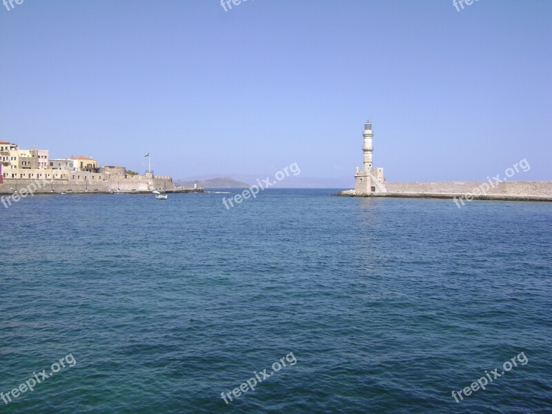 Chania Crete Port Greece Free Photos